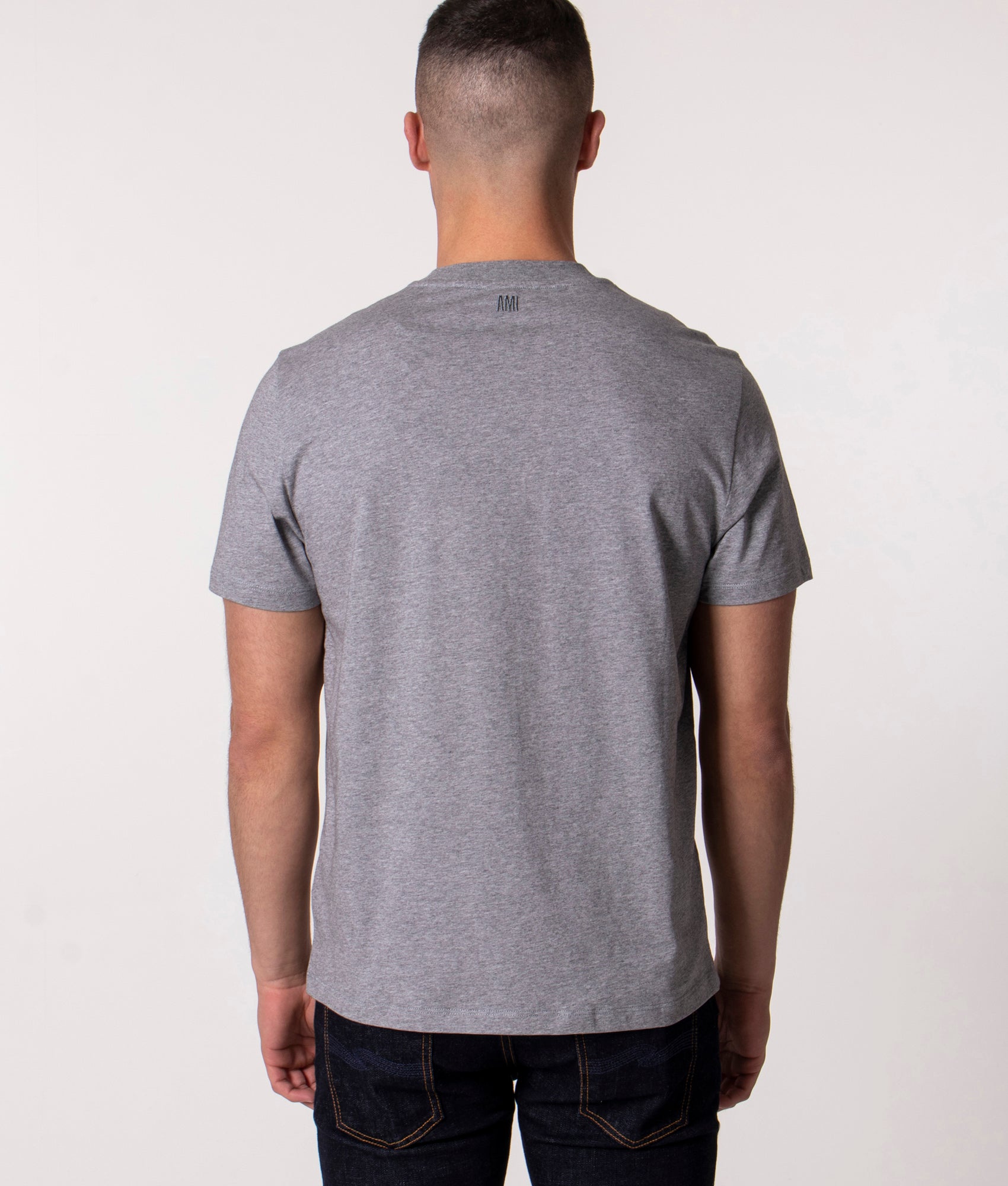 ADC-Small-Logo-T-Shirt-Heather-Grey-AMI-EQVVS