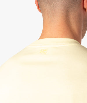 Oversized-Tonal-Big-Ami-De-Coeur-Logo-T-Shirt-Pale-Yellow-AMI-EQVVS