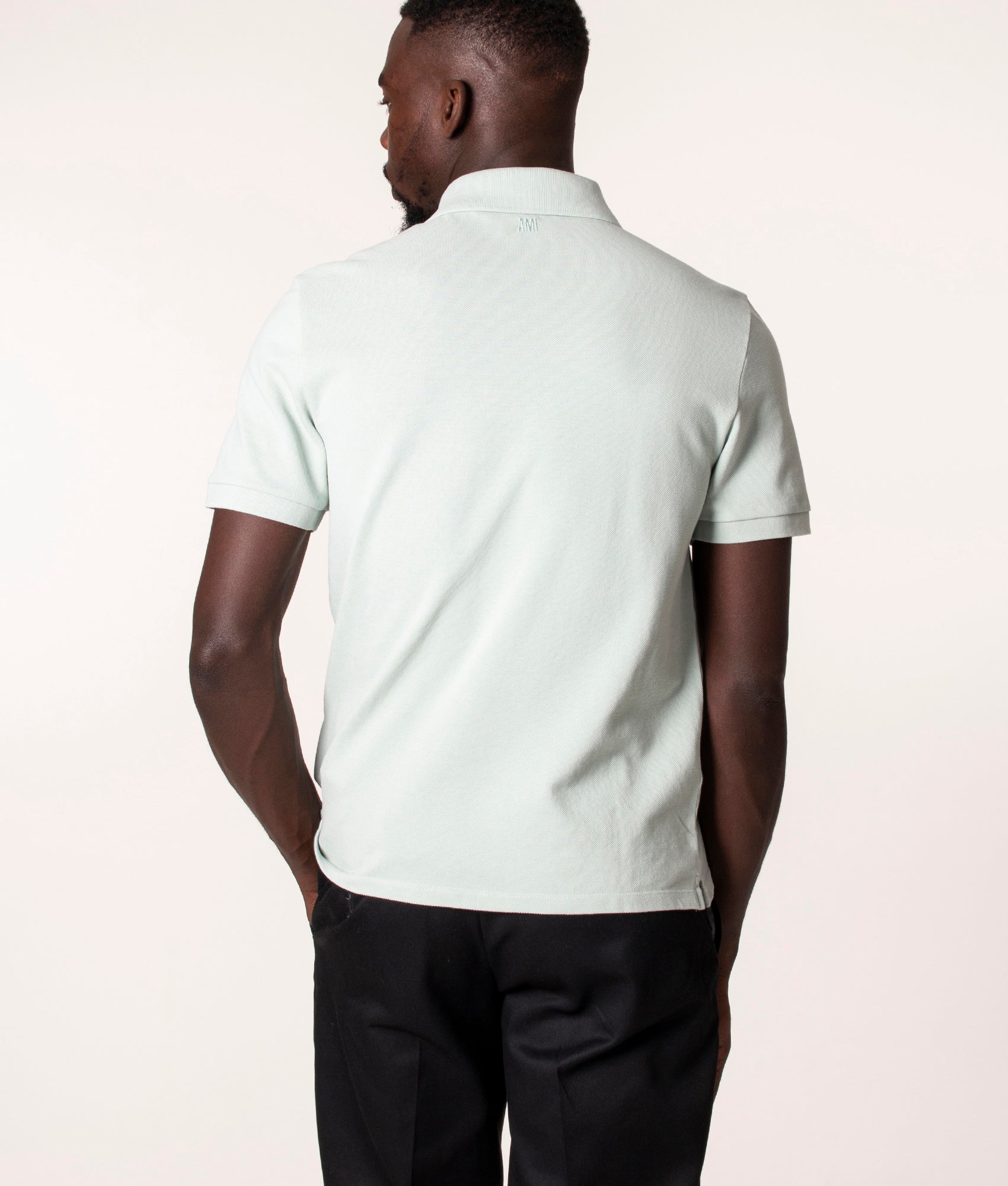 Ami-De-Coeur-Polo-Shirt-Pale-Green-AMI-EQVVS