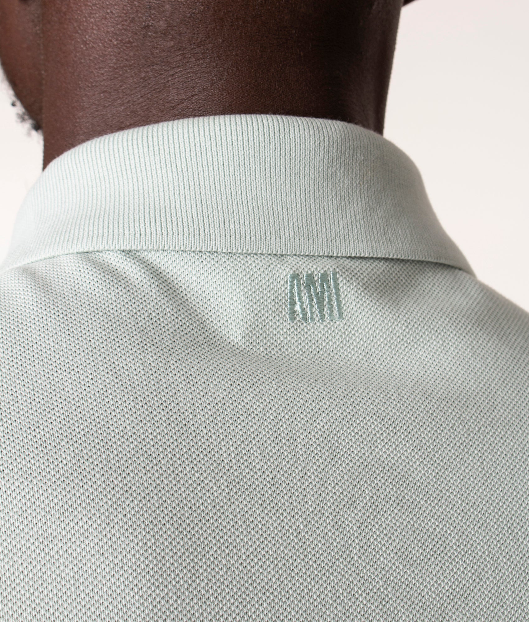 Ami-De-Coeur-Polo-Shirt-Pale-Green-AMI-EQVVS