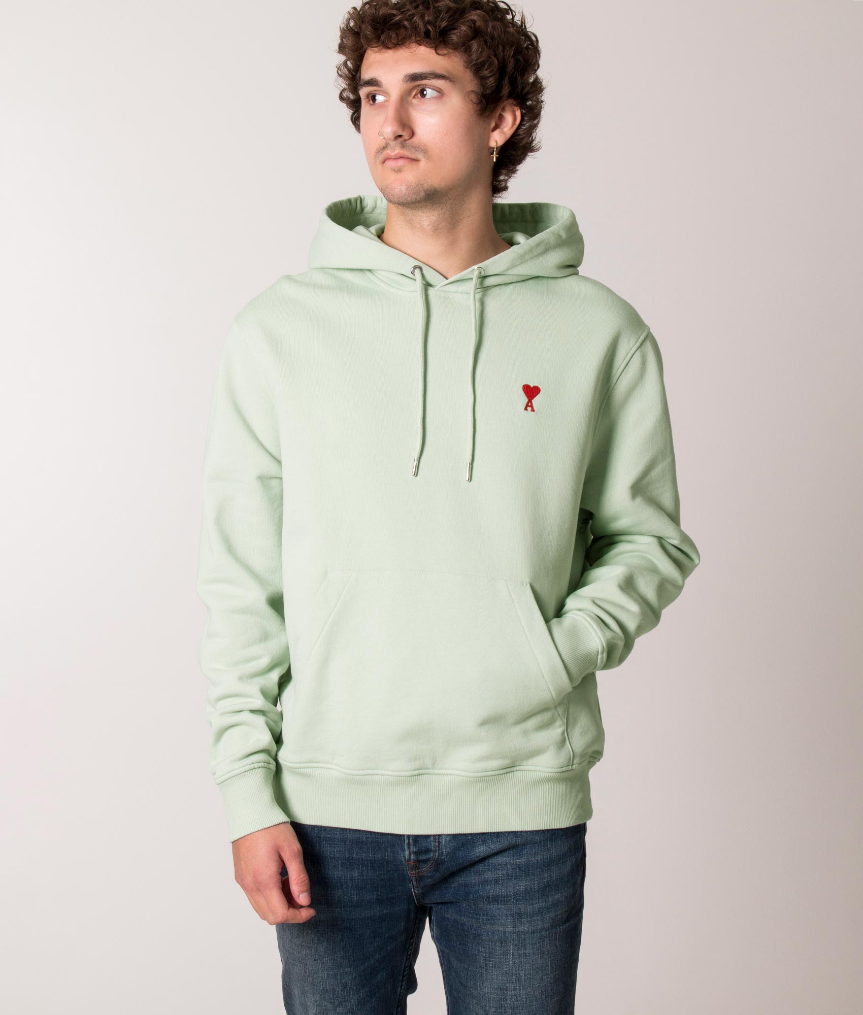 Small-Ami-De-Coeur-Logo-Hoodie-Pale-Green-AMI-EQVVS