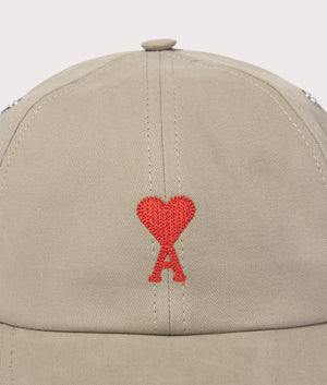Ami-De-Coeur-Embroidery-Cap-Beige-AMI-EQVVS