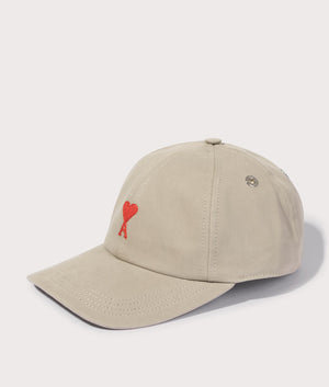 Ami-De-Coeur-Embroidery-Cap-Beige-AMI-EQVVS