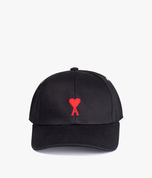 Ami-De-Coeur-Embroidery-Cap-Black-AMI-EQVVS
