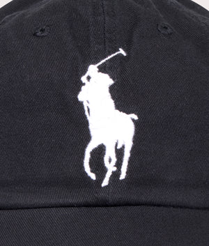 Big-Pony-Chino-Baseball-Cap-RL-Black-Polo-Ralph-Lauren-EQVVS