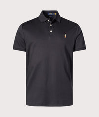 Custom Slim Fit Interlock Polo Shirt: Core 001 Polo Black 