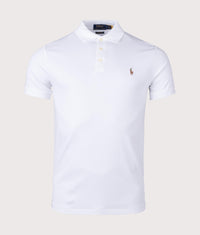 Custom Slim Fit Interlock Polo Shirt: 003 White 