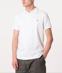 Custom Slim Fit Interlock Polo Shirt: 003 White 