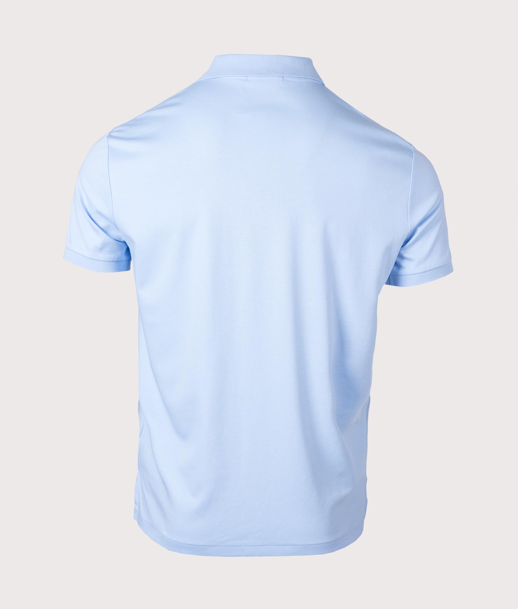 Polo Ralph Lauren Custom Slim Fit Interlock Polo Shirt in Elite Blue at EQVVS Menswear. Back Shot. 