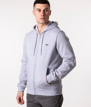 Branded-Bands-Zip-Through-Hoodie-Silver-Chine-Lacoste-EQVVS
