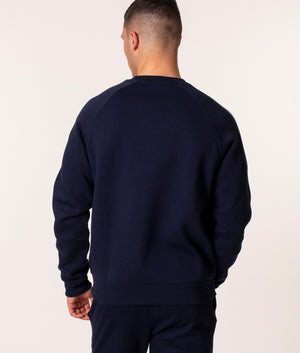 Relaxed-Fit-Tape-Detail-Fleece-Sweatshirt-Navy-Lacsote-EQVVS