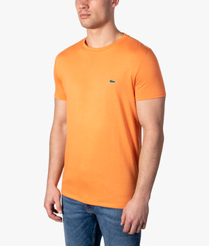 Crew-Neck-Pima-Cotton-Jersey-T-Shirt-Orange-Lacoste-EQVVS