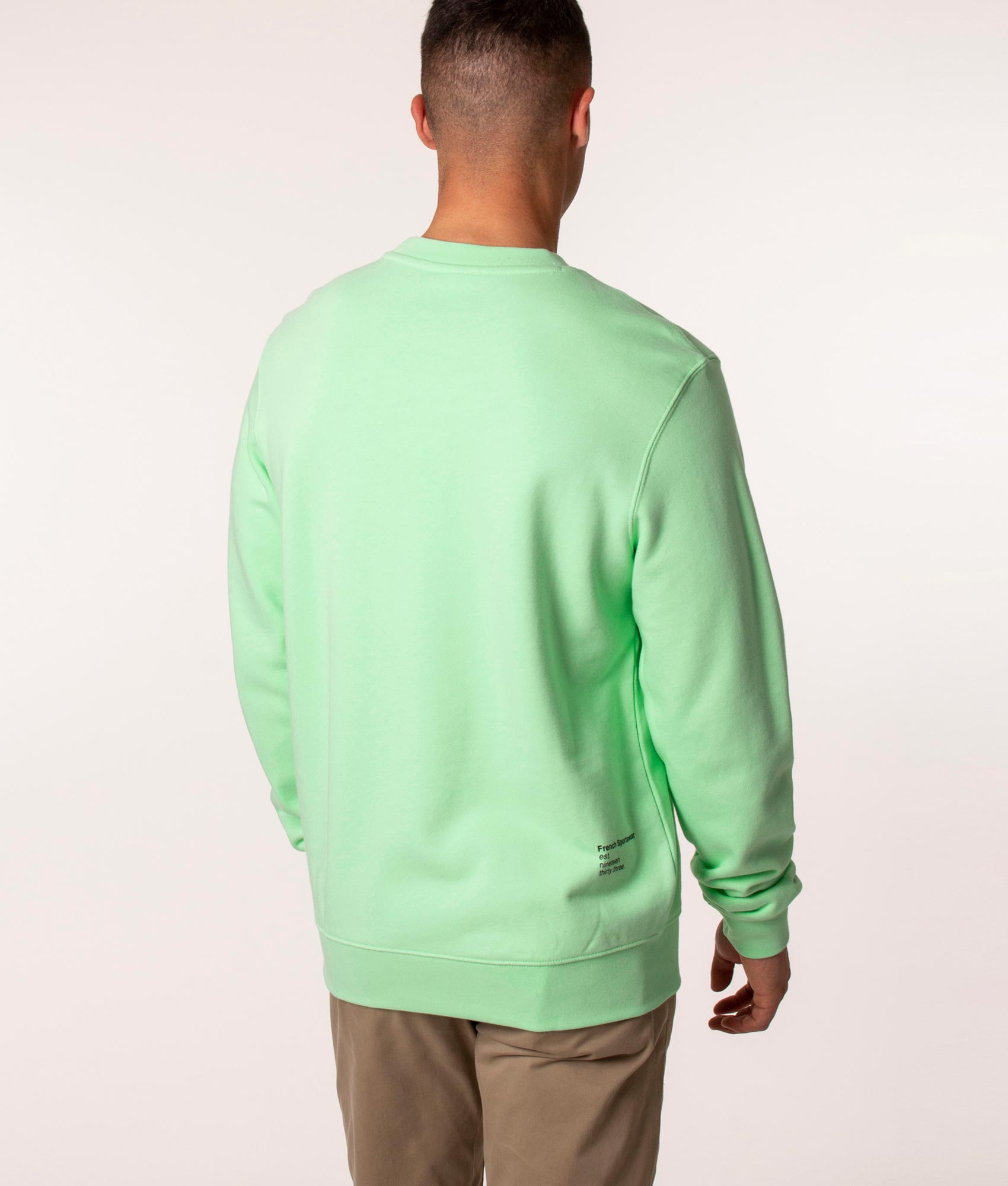 Inscription-Sweatshirt-Ash-Lacoste-EQVVS