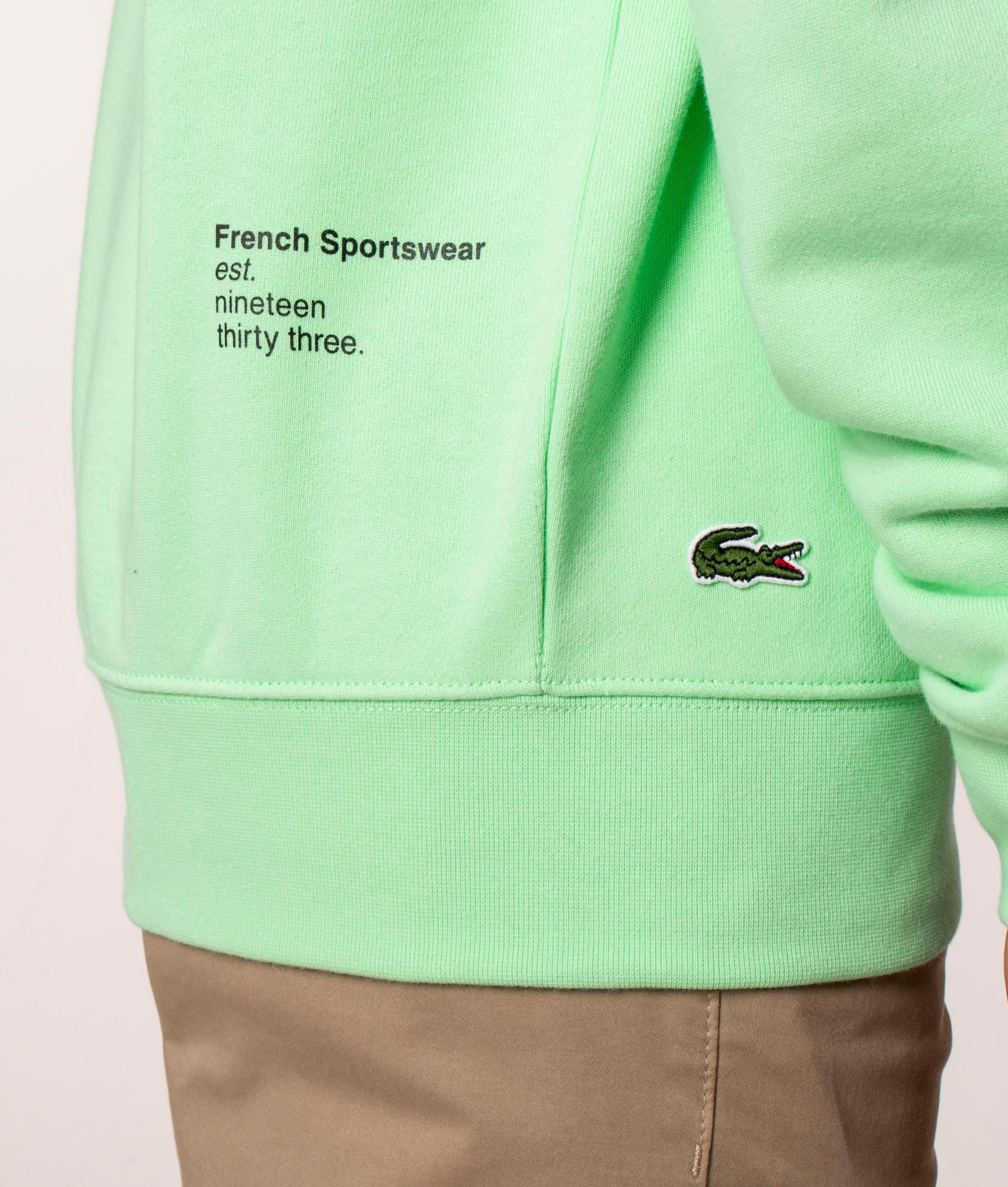 Inscription-Sweatshirt-Ash-Lacoste-EQVVS