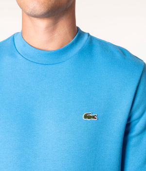 Brushed | | Fit Blue Argentine Sweatshirt Relaxed EQVVS Cotton Lacoste
