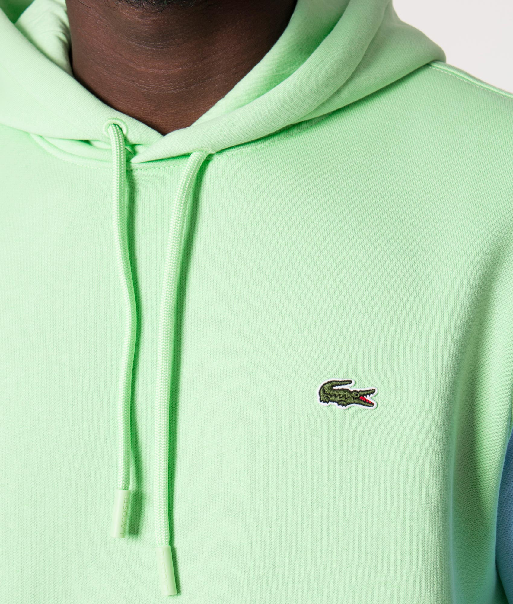 Colour-Block-Hoodie-Ash/Overview-Black-Green-Lacoste-EQVVS