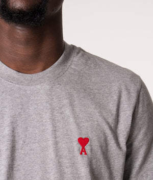 Ami-De-Coeur-T-Shirt-Heather-Grey-AMI-EQVVS