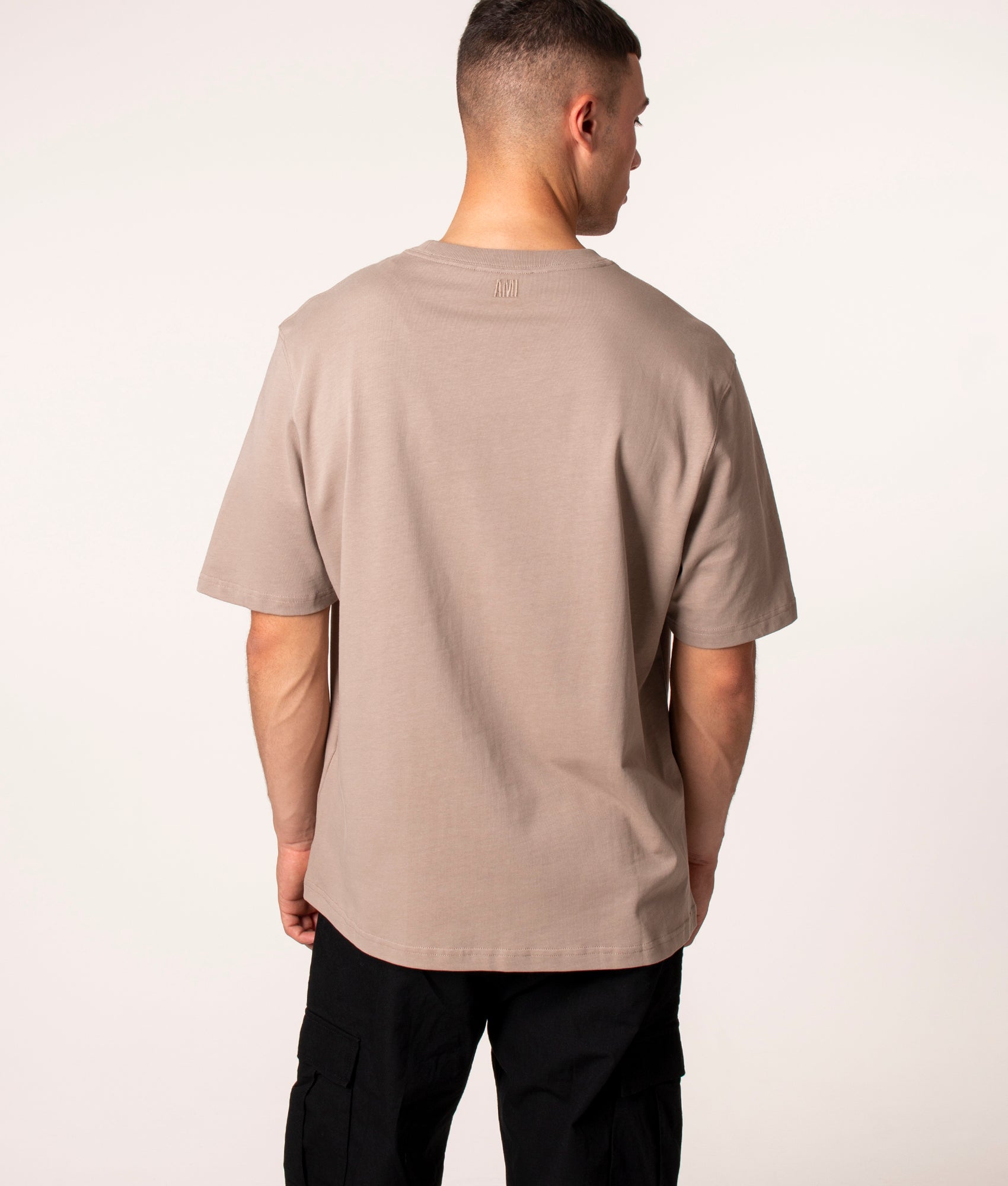 Oversized-Tonal-Big-Ami-De-Coeur-Logo-T-Shirt-Dark-Beige-AMI-EQVVS