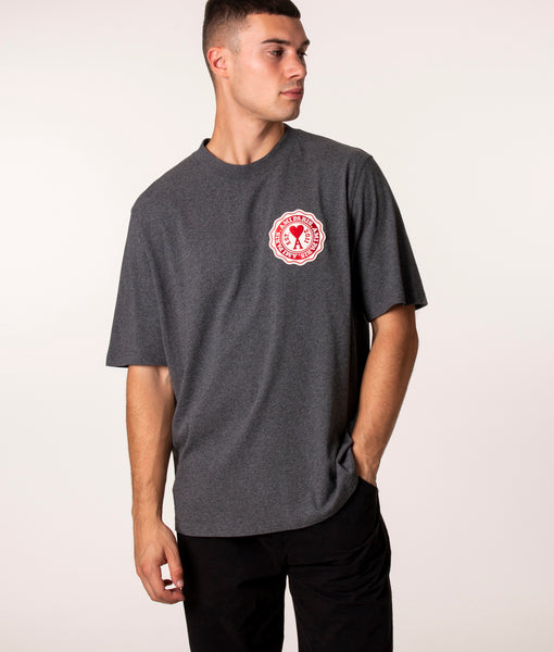 AMI PARIS:: Tシャツ :M[RESALE] AMI Paris T-Shirt in Navy Blue | FWRD