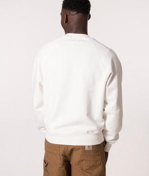 Contrast-ADC-Logo-Sweatshirt-Natural-White/Red-AMI-EQVVS