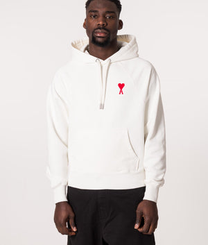 Contrast-ADC-Logo-Hoodie-Natural-White/Red-AMI-EQVVS