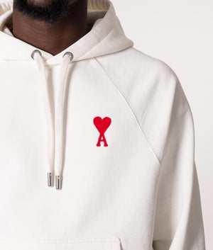 Contrast-ADC-Logo-Hoodie-Natural-White/Red-AMI-EQVVS