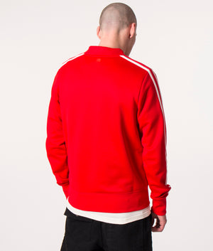 Twin-Stripe-Crew-Neck-Sweatshirt-Scarlet-Red-AMI-EQVVS