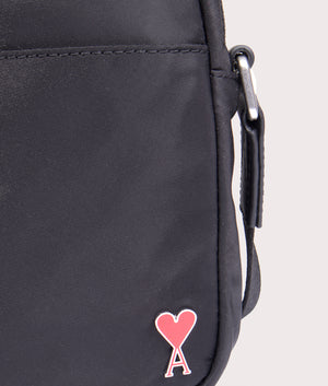 AMI-De-Coeur-Phone-Pouch-Bag-Black-AMI-EQVVS