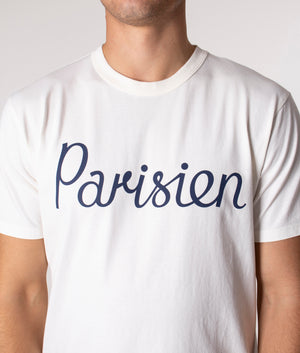 Parisien T-Shirt Latte White Maison Kitsuné EQVVS