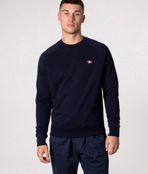 Tricolor-Fox-Patch-Clean-Sweatshirt-Navy-Maison-Kitsuné-EQVVS