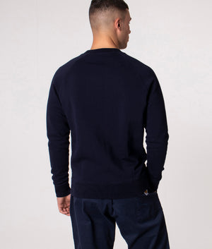 Tricolor-Fox-Patch-Clean-Sweatshirt-Navy-Maison-Kitsuné-EQVVS
