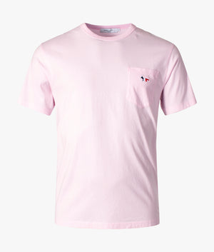 Tricolor-Fox-Patch-Classic-Pocket-T-Shirt-Light-Pink-Maison-Kitsune-EQVVS