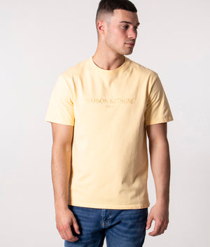 Embroidery-Classic-T-Shirt-Shirt-Pale-Orange-Maison-Kitsune-EQVVS