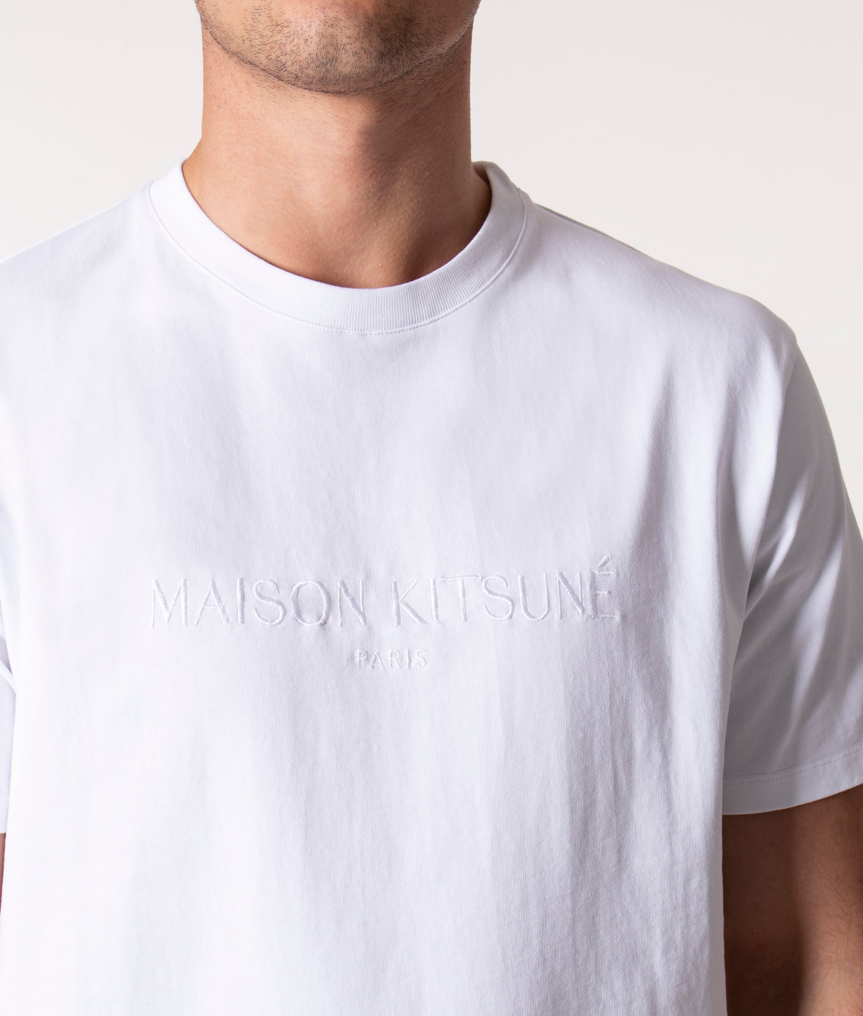 Embroidery-Classic-T-Shirt-Shirt-White-Maison-Kitsune-EQVVS
