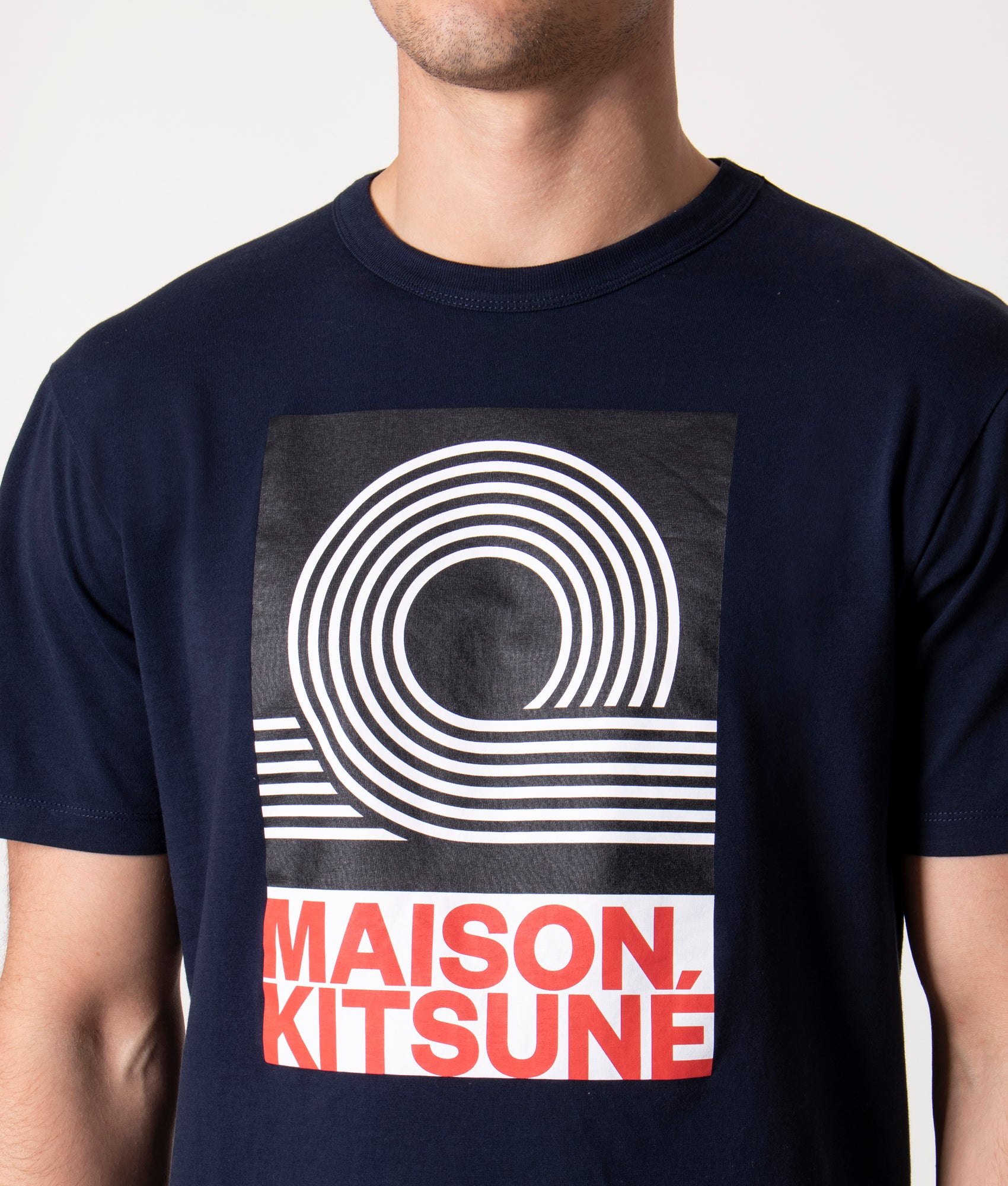 Slim-Fit-Anthony-Burrill-T-Shirt-Navy-Maison-Kitsune-EQVVS