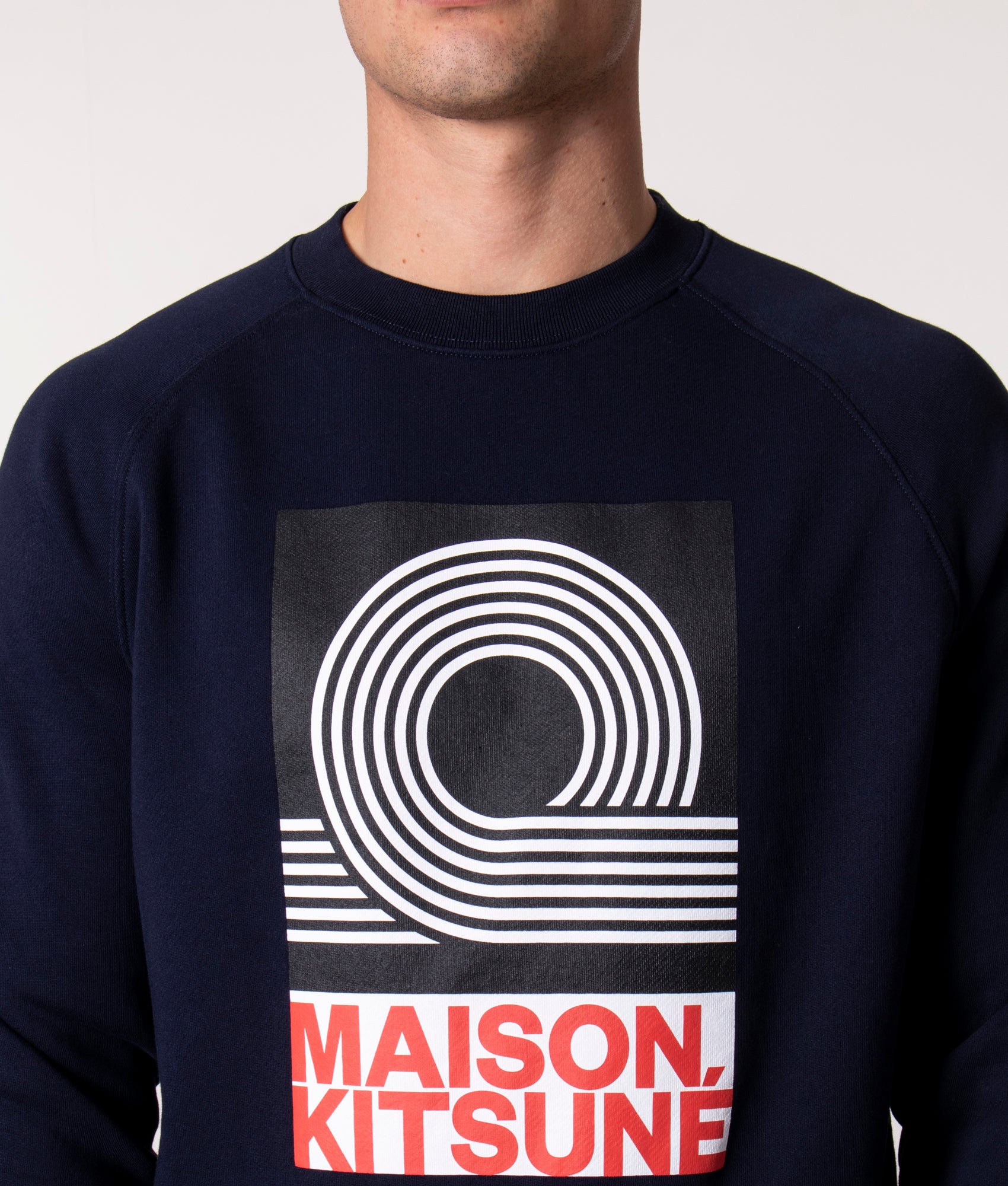 Slim-Fit-Anthony-Burrill-Sweatshirt-Navy-Navy-Maison-Kitsune-EQVVS