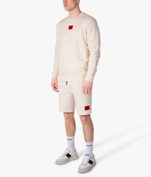 Dizz222-Sweatshort-Natural-HUGO-EQVVS
