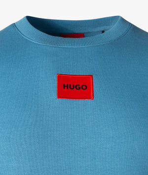Diragol212-Patch-Logo-Sweatshirt-Medium-Blue-HUGO-EQVVS