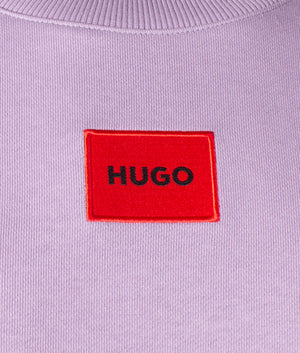 Diragol212-Patch-Logo-Sweatshirt-Light-Pastel-Purple-HUGO-EQVVS