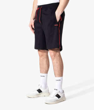 Datinir-Jersey-Shorts-HUGO-Black-EQVVS