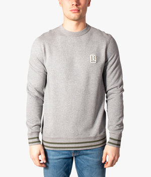 Wemix-Twin-Tipped-Sweatshirt-Silver-BOSS-EQVVS