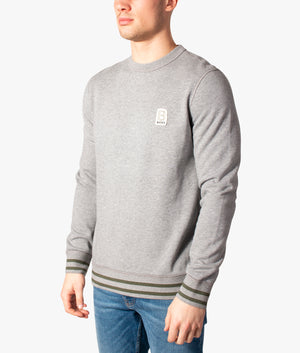 Wemix-Twin-Tipped-Sweatshirt-Silver-BOSS-EQVVS