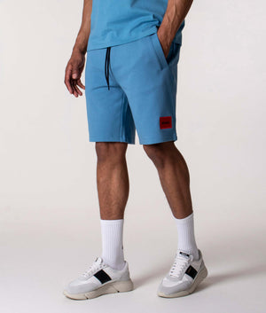 Diz-222-Red-Logo-Label-Shorts-Medium-Blue-HUGO-EQVVS