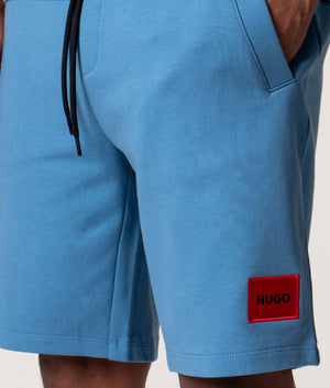Diz-222-Red-Logo-Label-Shorts-Medium-Blue-HUGO-EQVVS