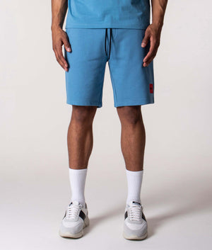 Diz-222-Red-Logo-Label-Shorts-Medium-Blue-HUGO-EQVVS