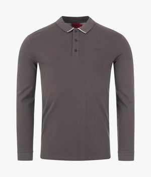Long-Sleeve-Donol-Pique-Polo-Shirt-Grey-HUGO-EQVVS