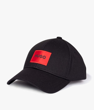 Men-X-Red-Logo-Label-Baseball-Cap-Black-HUGO-EQVVS