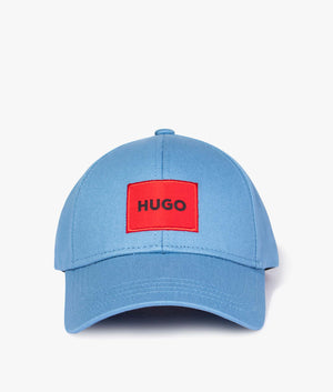 Men-X-Red-Logo-Label-Baseball-Cap-Medium-Blue-HUGO-EQVVS