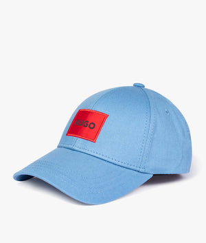 Men-X-Red-Logo-Label-Baseball-Cap-Medium-Blue-HUGO-EQVVS