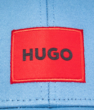 Men-X-Red-Logo-Label-Baseball-Cap-Medium-Blue-HUGO-EQVVS